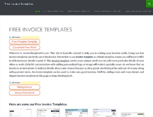 Tablet Screenshot of invoicetemplatepro.com